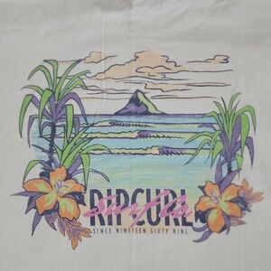 NWOT Rip Curl Oversized Graphic Tee with Tropical Design